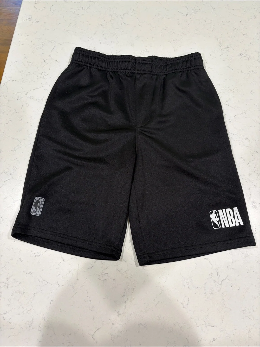 NBA Black Athletic Basketball Shorts with Logo